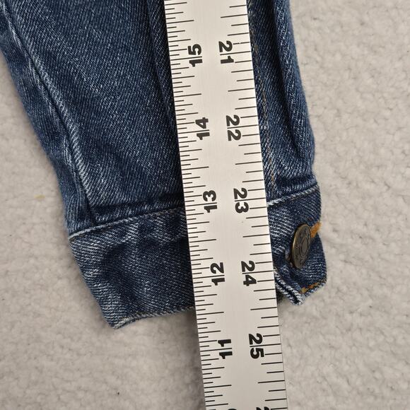 Vintage Aladdin Casino Denim Trucker Jacket Mens L Las Vegas Embroidered 90s - Picture 8 of 8